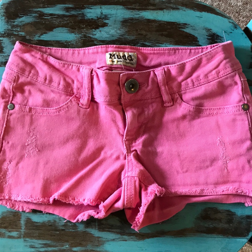 Pink Jean Shorts